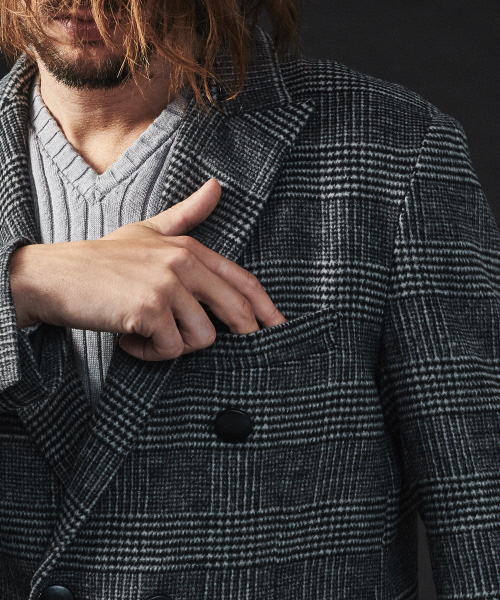 5351 POUR LES HOMMES チェスターコート コート NOBILIAダブル