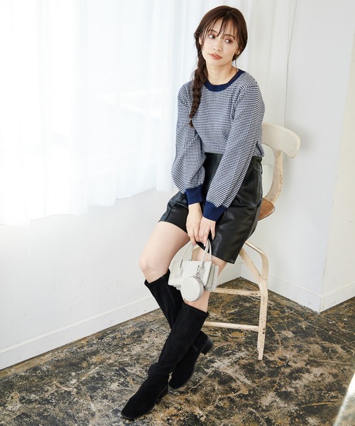 mysty woman パンツ レディース フェイクレザーショートパンツ 261738