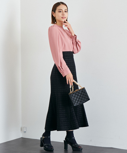 Tiara スカート ツイードマーメイドスカート「オンラインストア限定  