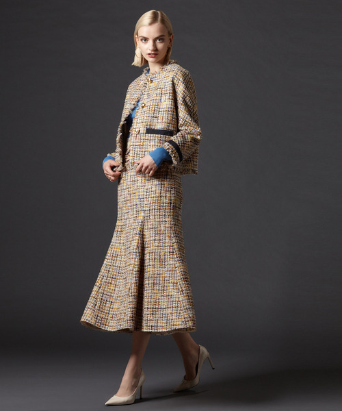 Tiara スカート ツイードマーメイドスカート「オンラインストア限定  