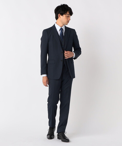 COMME CA ISM オーダースーツ上下セット COMME CA ISM カジュアルスーツ 「セットアップ対応」W／Pギャバ