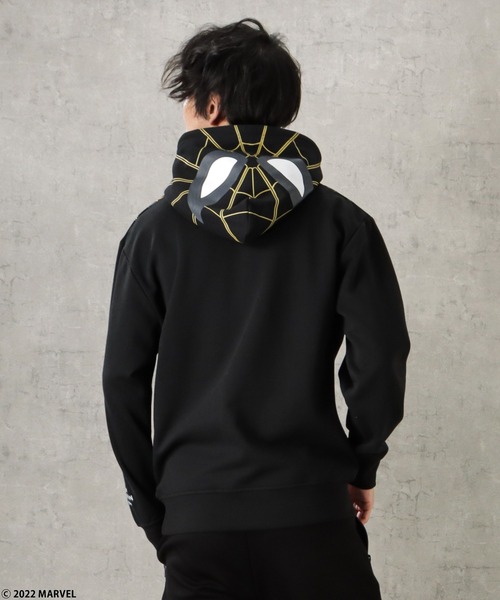 MARVEL - MAZZEL MARVEL ジップ パーカー フーディ Lサイズ 黒 ブラック imgrc0090445952.jpg