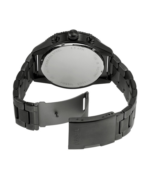 FOSSIL｜フォッシルのアナログ腕時計（ブラック/黒色系・レザー