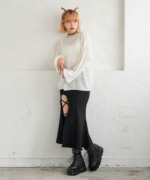 Diable baiser ニット セーター ふわふわゆるニットトップス