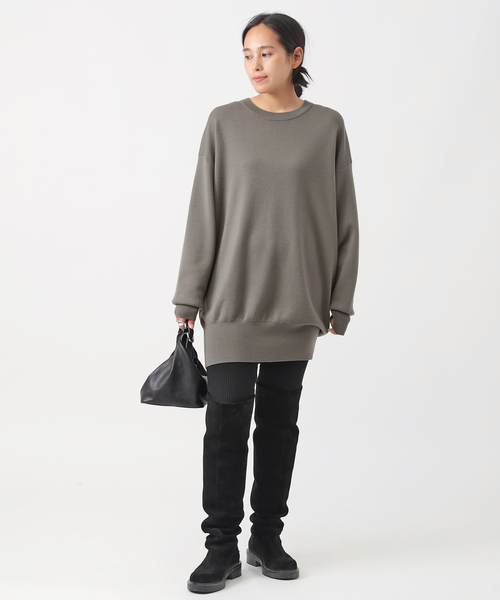 AP STUDIO ニット Relax-sized Tunic Pullover レディース : ZOZOTOWN