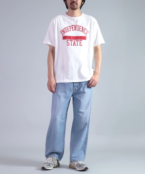 ワイドパンツ ジーンズ 「OMNIGOD mens / オムニゴッド」 10ozデニム 5Pイージールーズジーンズ メンズの画像