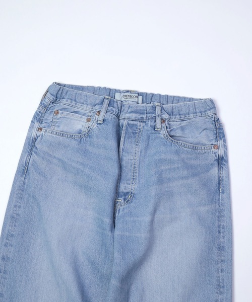 ワイドパンツ ジーンズ 「OMNIGOD mens / オムニゴッド」 10ozデニム 5Pイージールーズジーンズ メンズの画像