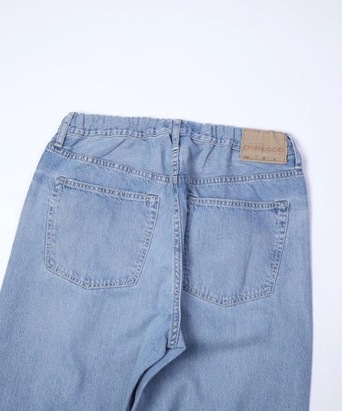 ワイドパンツ ジーンズ 「OMNIGOD mens / オムニゴッド」 10ozデニム 5Pイージールーズジーンズ メンズの画像