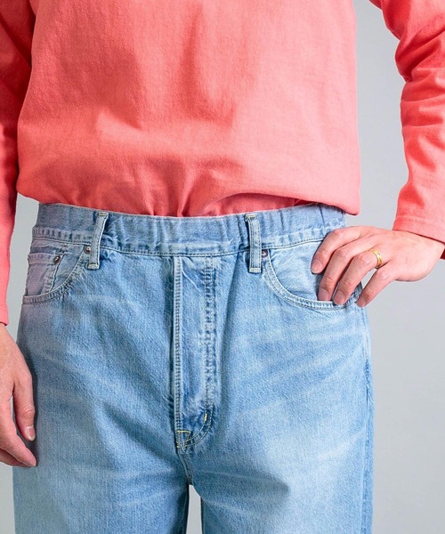 ワイドパンツ ジーンズ 「OMNIGOD mens / オムニゴッド」 10ozデニム 5Pイージールーズジーンズ メンズの画像