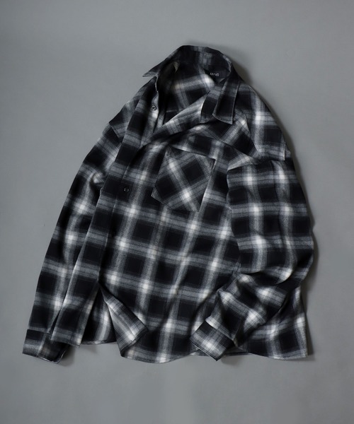 SITRY（シトリー） シャツ Ombre Check Shirt/オーバーサイズ オンブレ