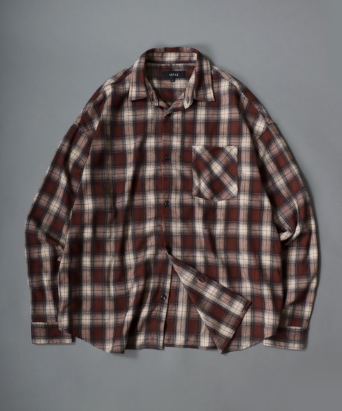 SITRY（シトリー） シャツ Ombre Check Shirt/オーバーサイズ オンブレ