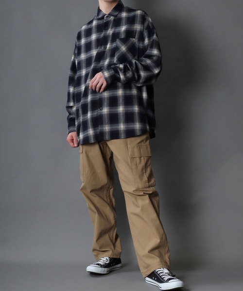 SITRY（シトリー） シャツ Ombre Check Shirt/オーバーサイズ オンブレ