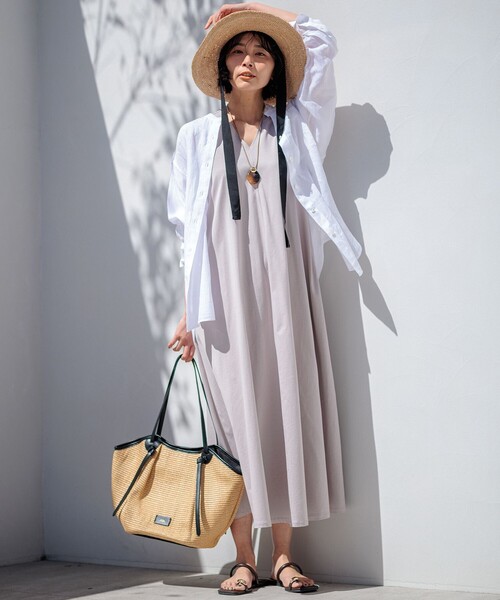 23区 ALBINIコーコラン ノースリーブ ワンピース 38 新品 杏さん着用/洗える】ALBINIコーコラン ノースリーブ ワンピース