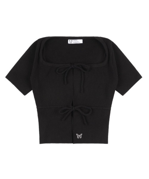 FANCY CLUB カーディガン 「FANCY CLUB」TWO-RIBBON CROP