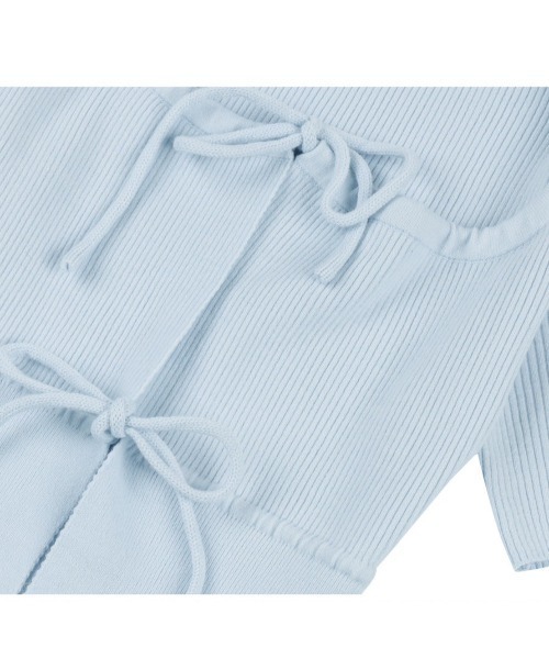 FANCY CLUB カーディガン 「FANCY CLUB」TWO-RIBBON CROP