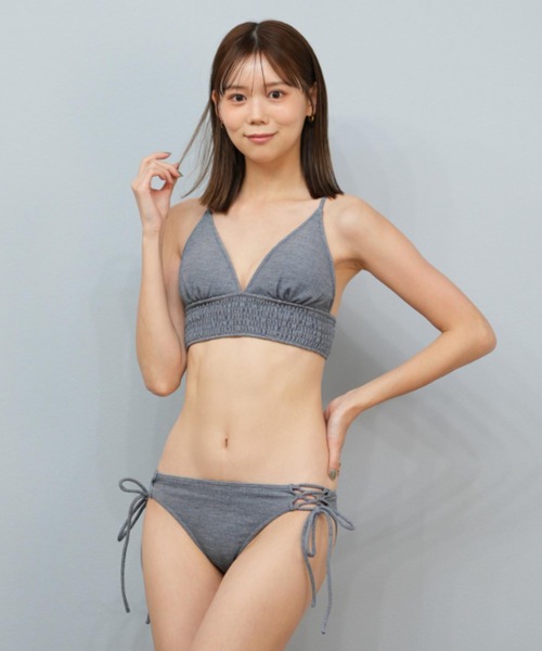 Ungrid 水着 UNGRID/アングリッド 無地 ビスチェビキニ 623018
