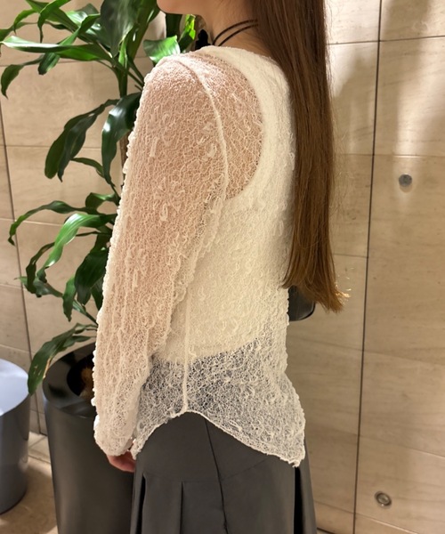 Birthday room tシャツ レースシアートップス / lace sheer tops