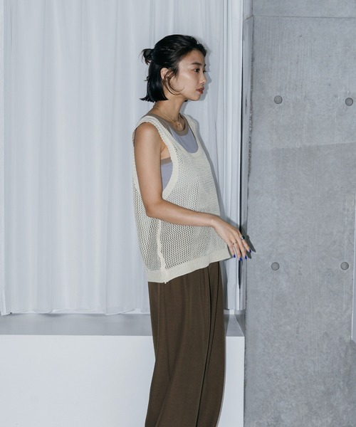 新品 Paloma Wool ギャザー メッシュ レイヤード タンクトップ 新品 Paloma Wool ギャザー メッシュ レイヤード タンクトップ Paloma