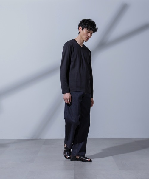 NANO universe tシャツ Anti Soaked(R) 汗染み防止 VネックT