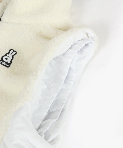 archivio（アルチビオ） ベスト ジレ 「LADIES」ボア切替中綿ベスト