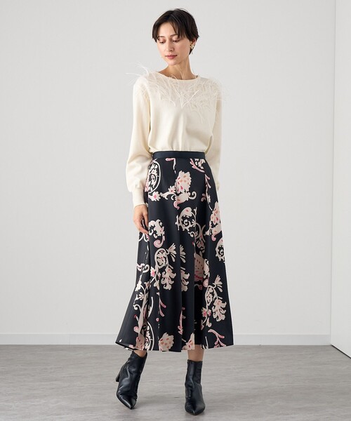 ANAYI ニット セーター メリノウールフェザー プルオーバー レディース  