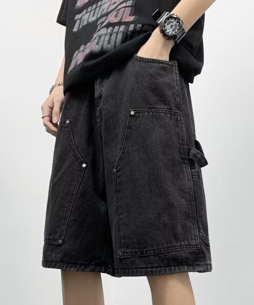 NOWLE（ノウル） ジーンズ 「NOWLE」スタッズ デザイン デニム ハーフ