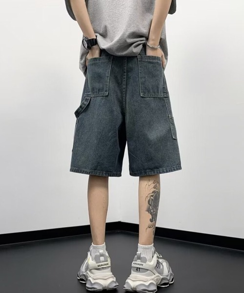 NOWLE（ノウル） ジーンズ 「NOWLE」スタッズ デザイン デニム ハーフ