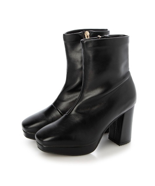 Mafmof（マフモフ） ブーツ 9cmヒールストーム入りストレッチチャン