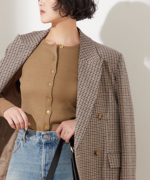 【2024AW】L'ESSAGE リブニットカーディガン 2024AW】L'ESSAGE リブニットカーディガン - メルカリ
