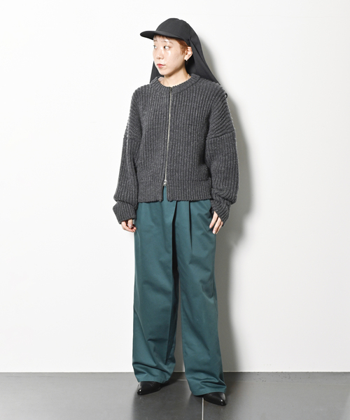 CITYSHOP ニット THE MOOD ジップアップ カーディガン レディース 