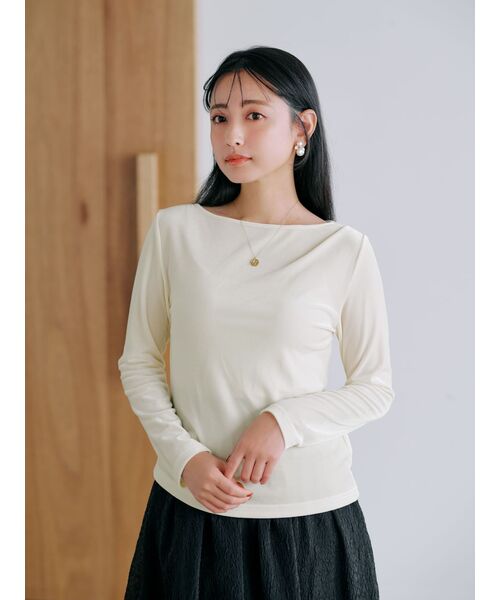 tシャツ アシメタックベロアトップス「低身長・小柄女性」 レディース tシャツ アシメタックベロアトップス「低身長・小柄女性