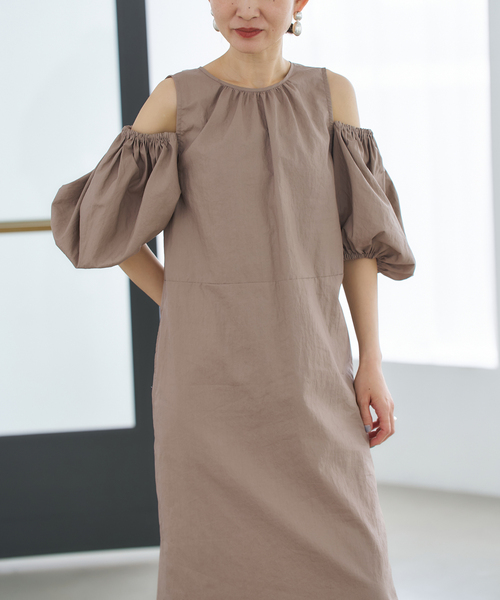 新品✨VERMEIL par iena　スムースオールインワン　ノースリーブ VERMEIL par iena(ヴェルメイユパーイエナ) リネンライクVネック