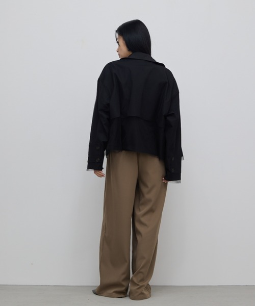 AIC. トレンチコート コート チュールレイヤードショート