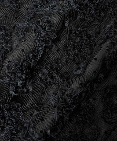 LOULOU WILLOUGHBY ノースリーブ　レース刺繍　ワンピース 黒 2 LOULOU WILLOUGHBY ワンピース 「LOULOU WILLOUGHBY」ドット