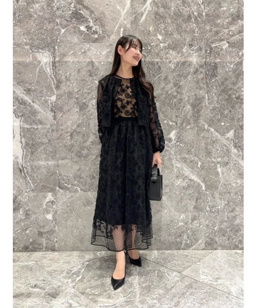 【新品】LOULOU WILLOUGHBY　フレアスリーブワンピース 21252014040_203e9230d4b9cf5bdf
