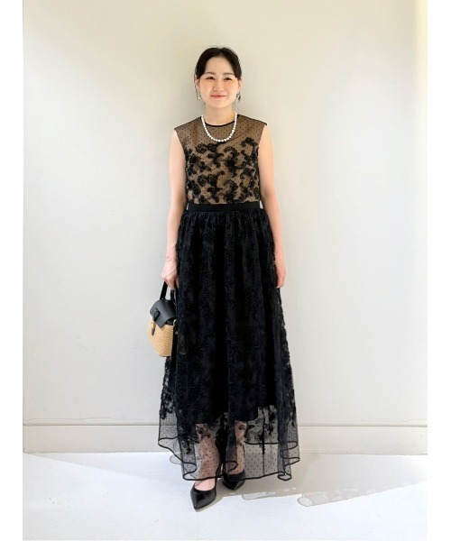 専用　Loulou Willoughby / カラーツイードペプラムワンピース LOULOU WILLOUGHBY カラーツイードペプラムワンピース|mercari