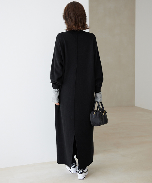 SLOBE IENA（スローブイエナ） ニットワンピース FREE ブラック