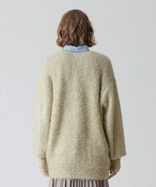 「allureville」 ニットカーディガン 2 ゴールド レディース_画像4