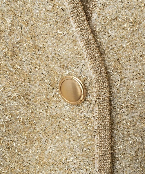 「allureville」 ニットカーディガン 2 ゴールド レディース_画像8