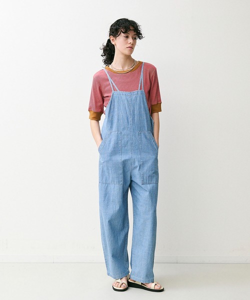 Johnbull（ジョンブル） サロペット オーバーオール シャンブレー