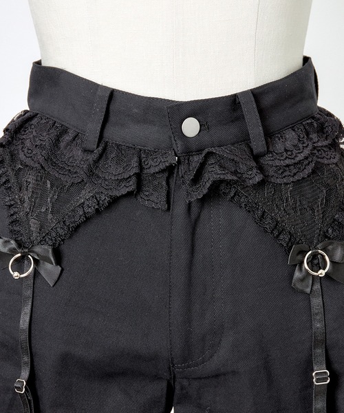 AVENCHUMU パンツ Lacy garter wide pants レディース