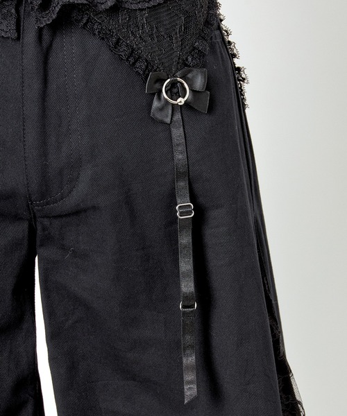 AVENCHUMU パンツ Lacy garter wide pants レディース