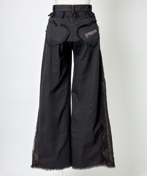 AVENCHUMU パンツ Lacy garter wide pants レディース