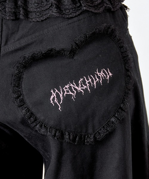 AVENCHUMU パンツ Lacy garter wide pants レディース