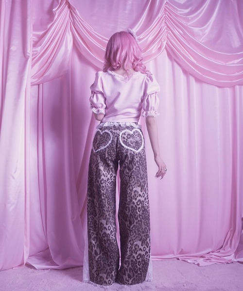 人気特価 AVENCHUMU パンツ レディース pants wide garter Lacy パンツ