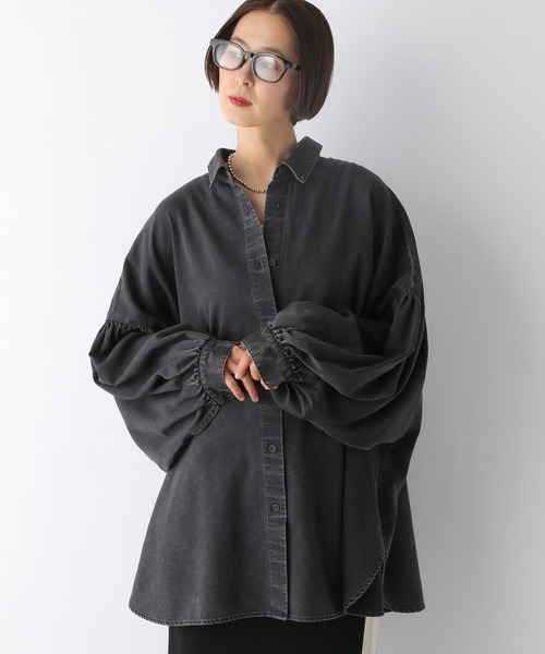 LEPSIM ブラウス シャツ デニムBIGポンチョ 286645 レディース