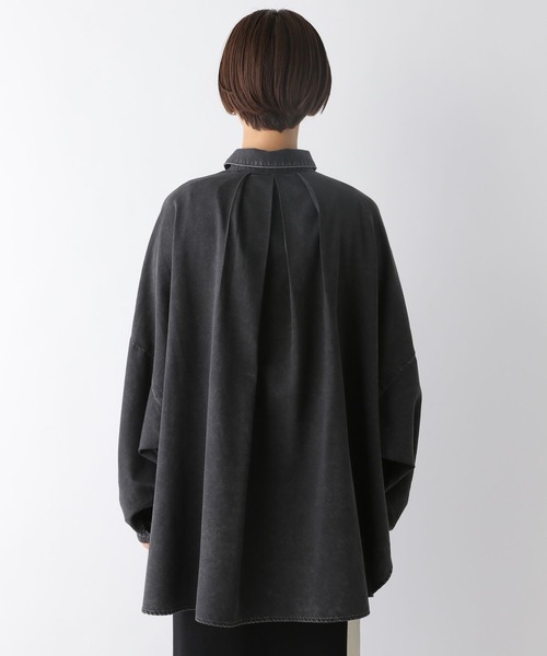 リンゴS LEPSIM ブラウス シャツ デニムBIGポンチョ 286645 レディース