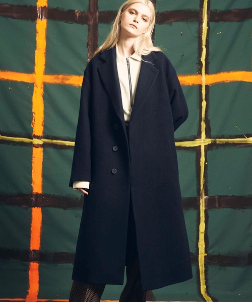 MAISON SPECIAL（メゾンスペシャル） チェスターコート 1 ネイビー