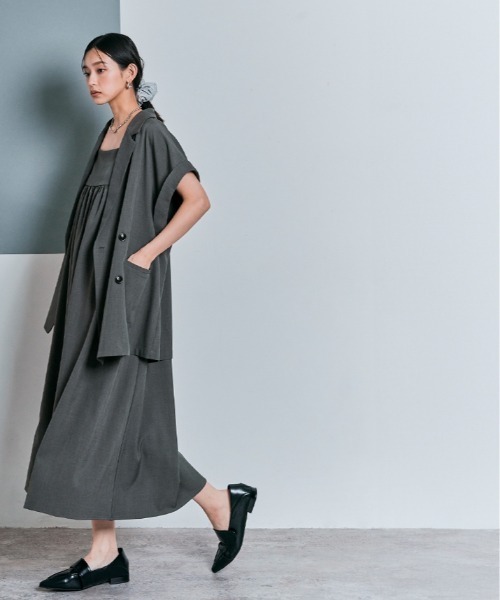 JURGEN LEHL グレー ジャケット M　美品♡ Jurgen Lehl - JURGEN LEHL J0113KB103 シルクリネン チュニック