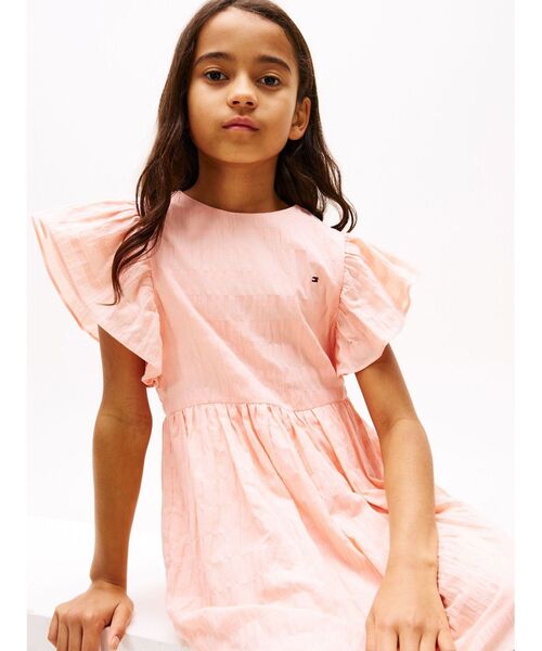 ワンピース Tomy TOMMY HILFIGER ワンピース GIRLS テクスチャードコットン